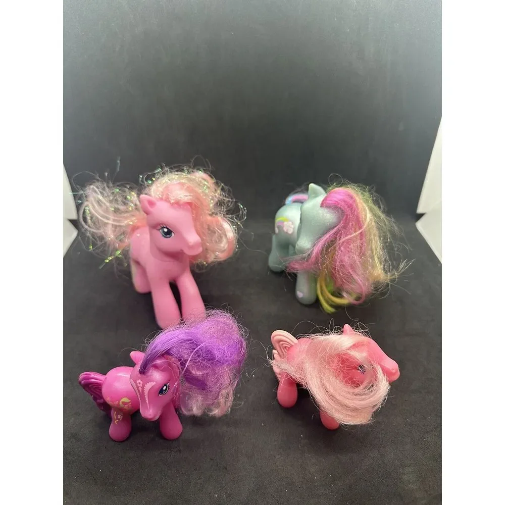 Lot Of 4  Little‎ Pony's Various Years 2002,06,07. See Pics For Condition